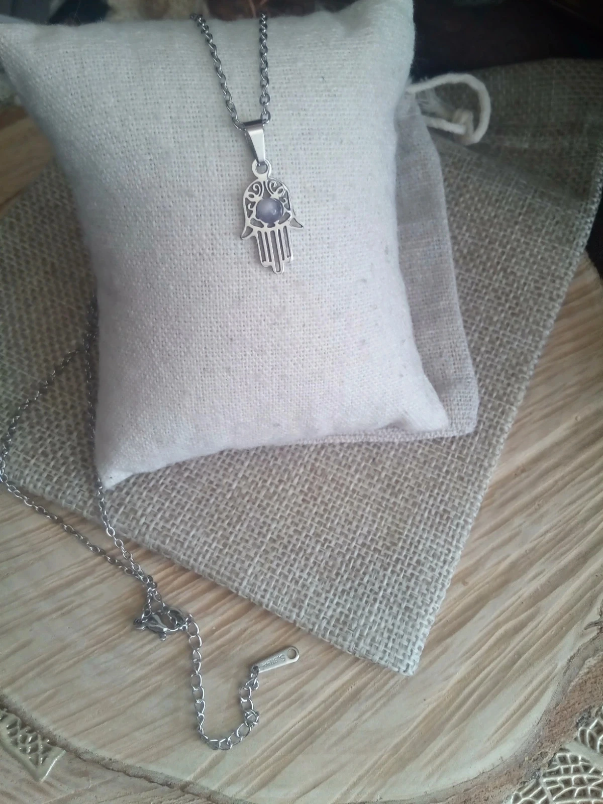 Hoofd collier met amethist steen 💜 – photo 3